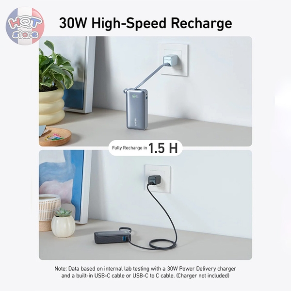 Pin sạc dự phòng sạc nhanh Anker Nano 30W 10000 mah PD A1259