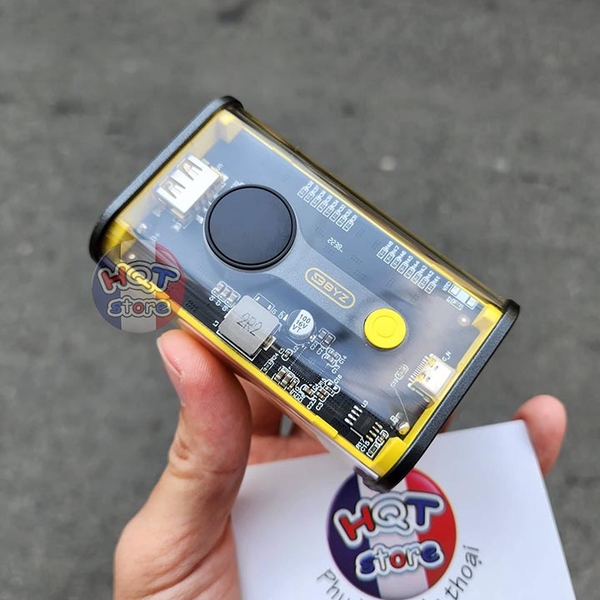 Pin sạc dự phòng trong suốt BYZ W89 10000mah PD 22.5W 20W sạc nhanh
