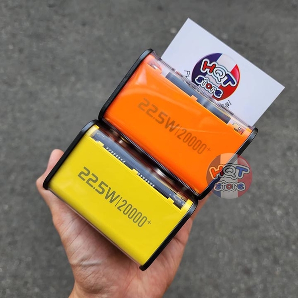 Pin sạc dự phòng trong suốt BYZ W90 20000mah PD 22.5W 20W sạc nhanh