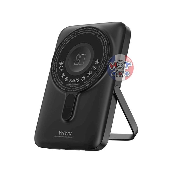Pin sạc dự phòng không dây WiWU Pioneer Wi-P077 10000 mah có chân đế