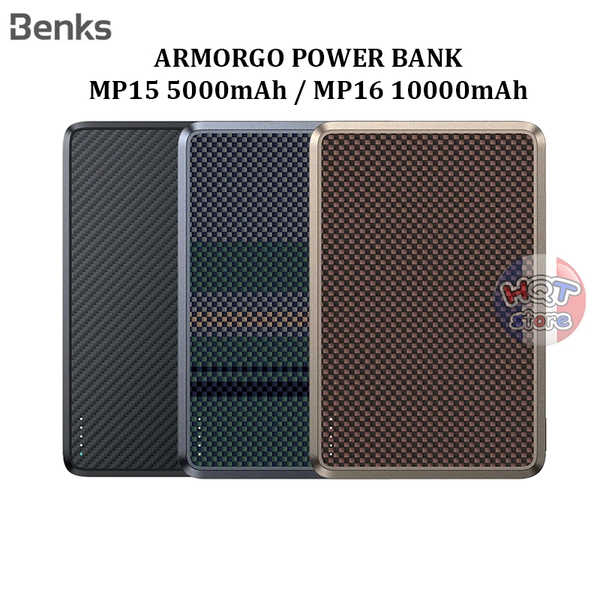 Sạc dự phòng không dây Benks ArmorGo Power Bank MP15 5000 / MP16 10000