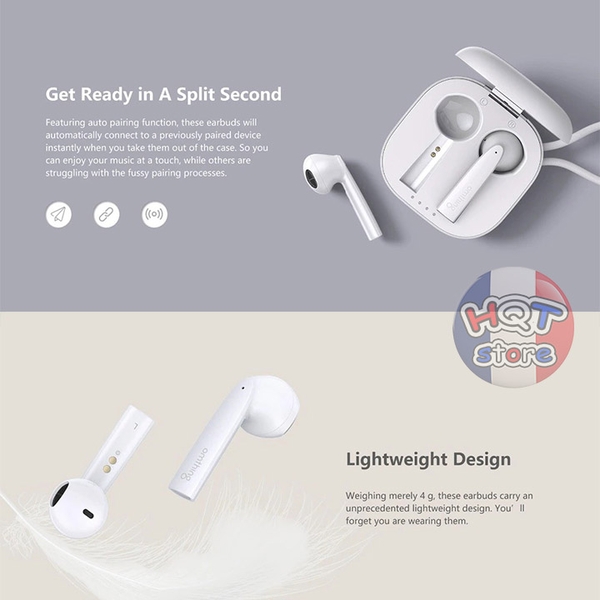 Tai nghe Bluetooth 1More Omthing AirFree Pods EO005 hỗ trợ AptX