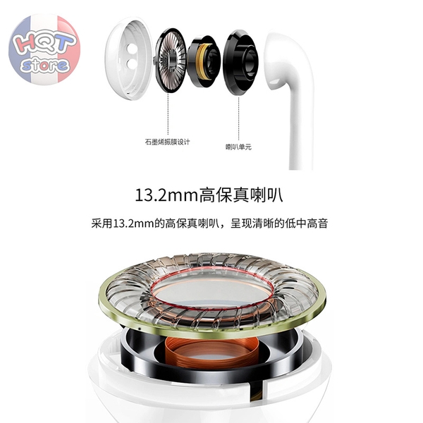 Tai nghe Bluetooth WiWU Airbuds 2 SE cổng USB-C True Wireless