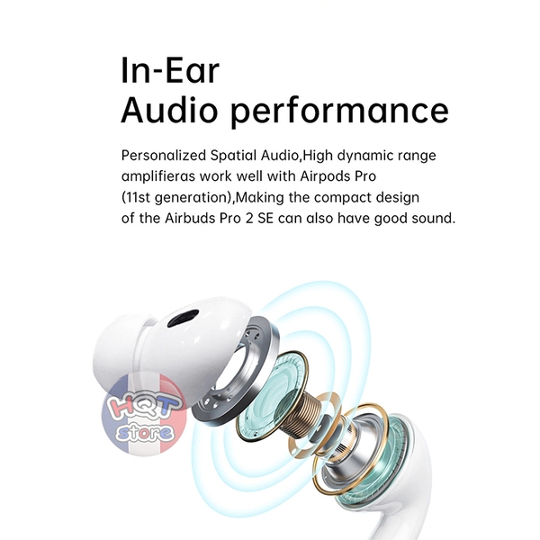 Tai nghe Bluetooth WiWU Airbuds Pro 2F ANC (tặng kèm ốp lưng dây đeo)
