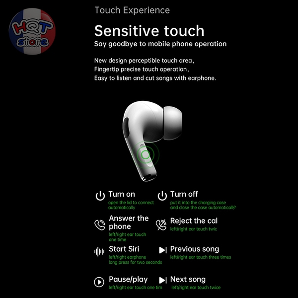 Tai nghe Bluetooth WiWU Airbuds Pro 2F ANC (tặng kèm ốp lưng dây đeo)