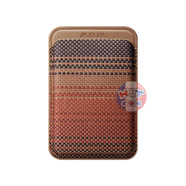 Ví Pitaka Magnetic Woven Wallet hít nam châm Magsafe