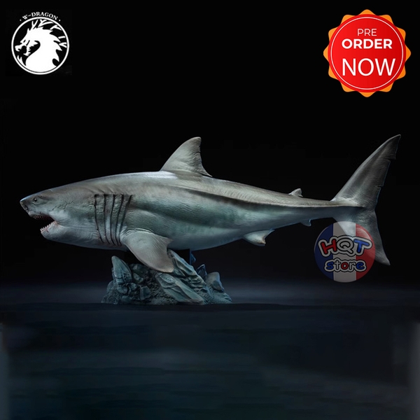 Mô hình Cá Mập Cổ Đại Megalodon W-Dragon tỉ lệ 1/35 45cm