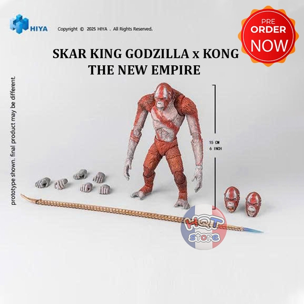 Mô hình Skar King Hiya Toys Godzilla x Kong The New Empire Action Fig