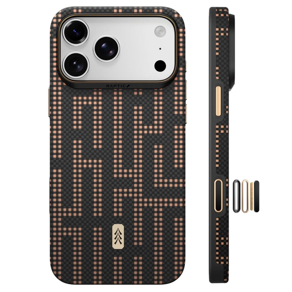 Ốp lưng Raptic Aramid Dual Ultra Grid Valor iPhone 18 Pro Max 17