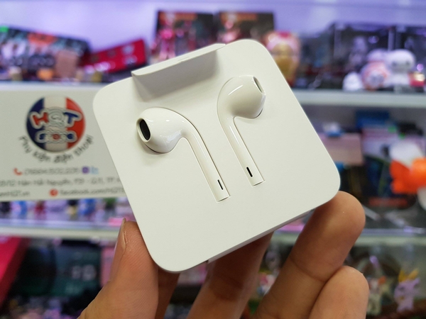 Tai nghe Iphone 7 Plus Earpods chính hãng BỐC MÁY (kèm Jack chuyển)