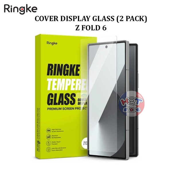 Bộ 2 kính cường lực màn Ringke Cover Display Glass Galaxy Z Fold 6
