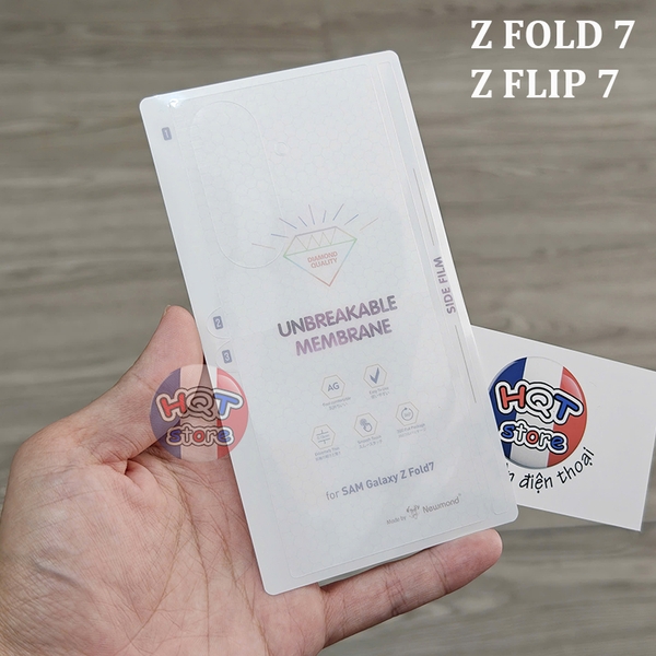 Bộ dán PPF màn hình mặt lưng bản lề cho Z Fold 7 / Z Flip 7