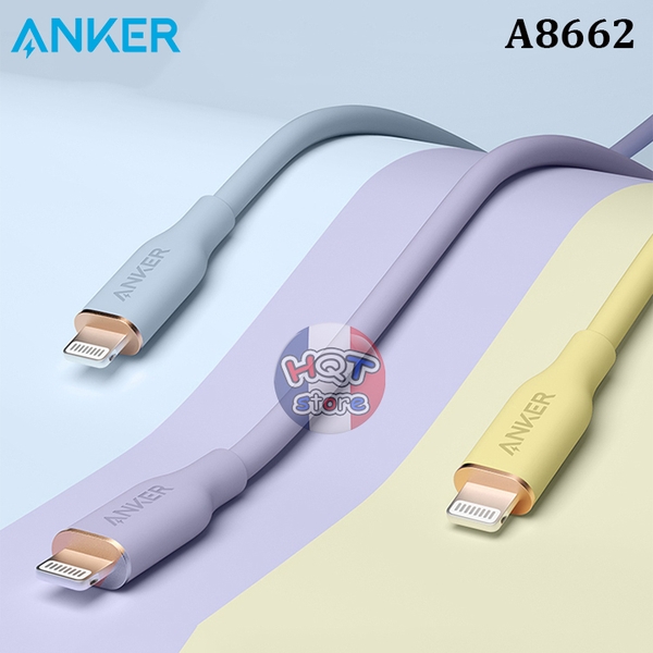 Cáp sạc nhanh C to Lightning ANKER Powerline III Flow A8662 dài 0.9m