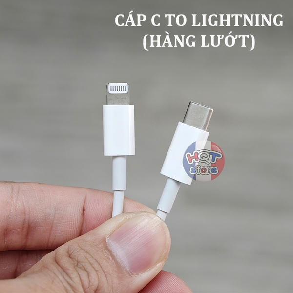 Cáp sạc nhanh C to Lightning chính hãng Apple theo máy (hàng lướt)