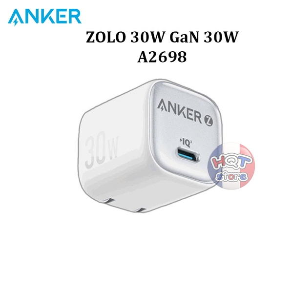 Củ sạc nhanh Anker Zolo 30W GaN A2698 PD chân gập nhỏ gọn