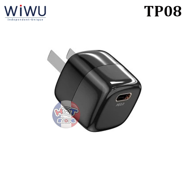 Củ sạc nhanh PD 20W WiWU Mini TP08 Fast Charger siêu nhỏ gọn