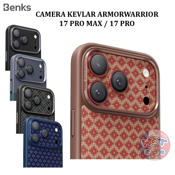 Dán Camera Kevlar Benks ArmorWarrior Lens Protector iPhone 17 Pro Max