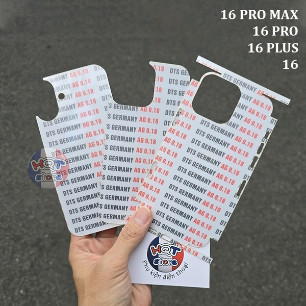 Dán PPF Nhám Full Viền Mặt Lưng IPhone 16 Pro Max 16 Pro 16 Plus 16