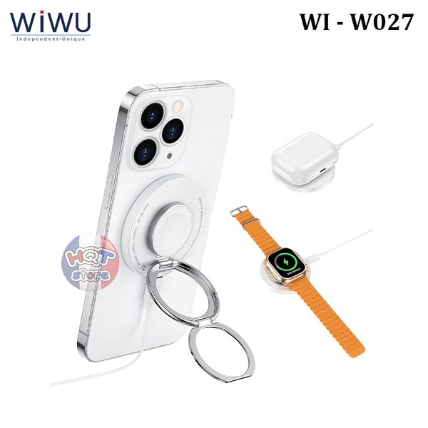 Dock sạc không dây Magsafe WIWU 3 in 1 15W WI-W027