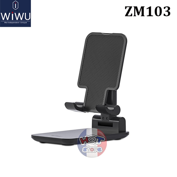 Giá đỡ nhôm xếp gọn WiWU Adjustable Desktop Stand ZM103 cho điện thoại