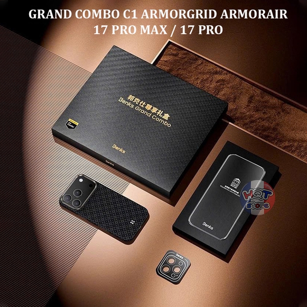 Grand Combo Benks ArmorGrid ArmorAir Case iPhone 17 Pro Max / 17 Pro