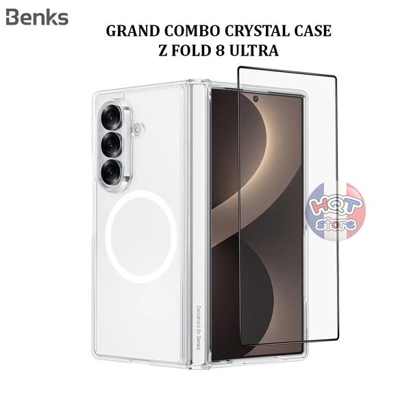 [Grand Combo] Ốp Benks Crystal Case Samsung Z Fold 8 Ultra