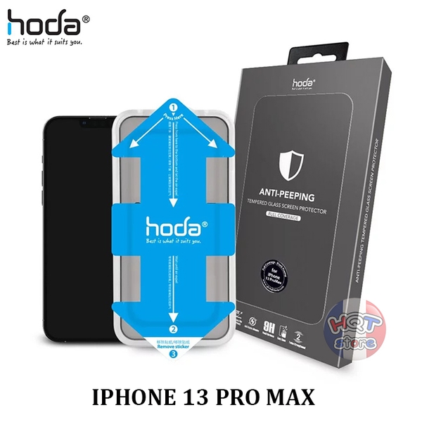 Kính cường lực chống nhìn trộm HODA ANTI-PEEPING IPhone 13 Pro Max