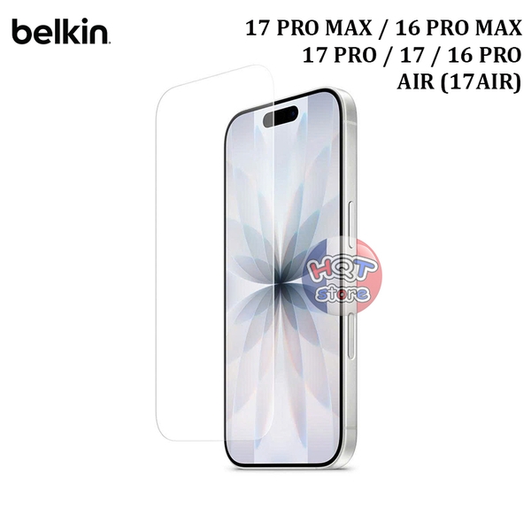 Kính Belkin ScreenForce InvisiGlass iPhone 17 Pro Max Air 16 Pro Max
