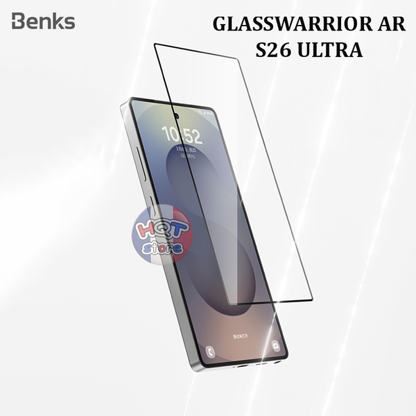 Kính chống chói Benks GlassWarrior AR Samsung S26 Ultra