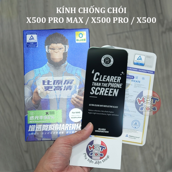 Kính chống chói BlueO Ultra Clear AR Vivo X500 Pro Max / Pro