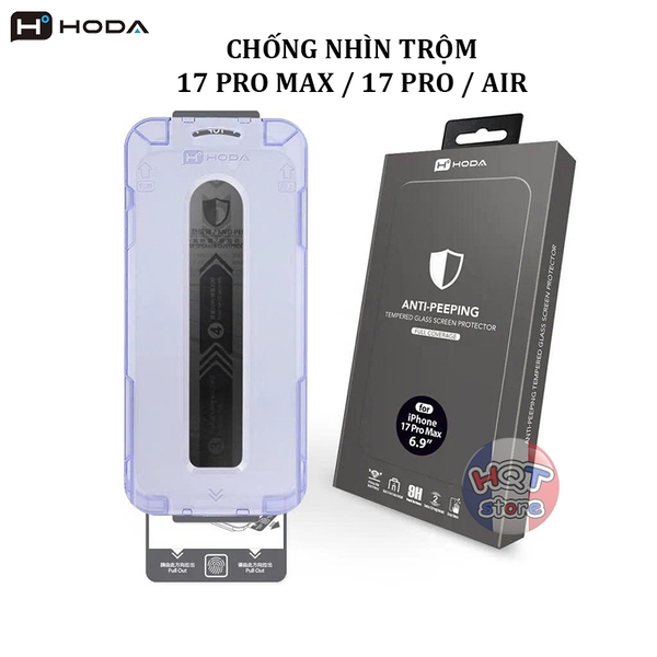 Kính chống trộm HODA 2.5D Anti-Peeping iPhone 17 Pro Max / 17Pro / Air