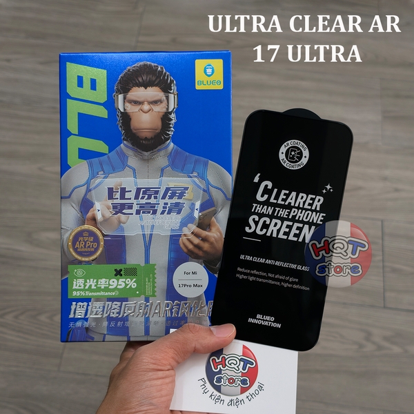 Kính cường lực chống chói BlueO Ultra Clear AR cho Xiaomi 17 Ultra