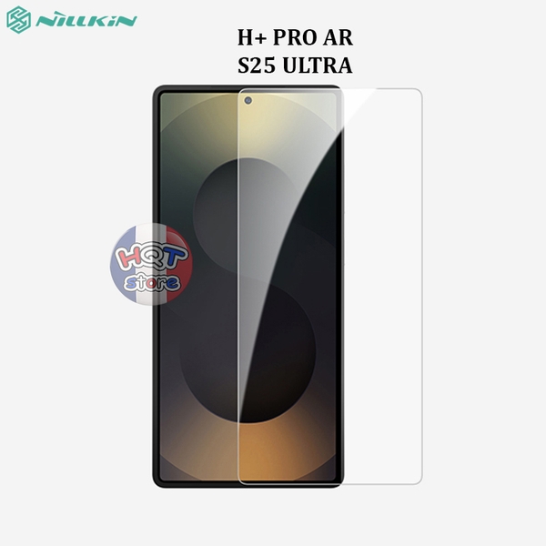 Kính cường lực chống chói Nillkin H+ Pro AR S25 Ultra khung kéo dán