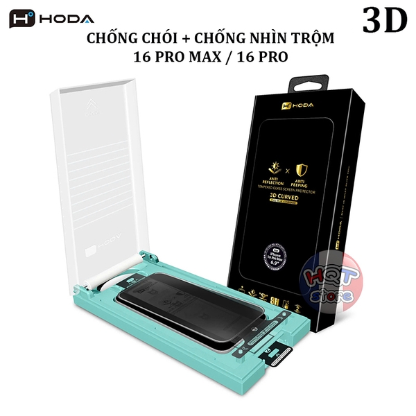 Kính cường lực HODA 3D 2in1 ANTI-PEEPING + AR IPhone 16 Pro Max 16 Pro