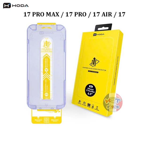 Kính cường lực HODA Clear 2.5D iPhone 17 Pro Max / 17Pro / 17 Air / 17