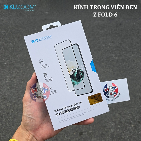 Kính cường lực màn hình Kuzoom 2.5D cho Galaxy Z Fold 6 (màn nhỏ)