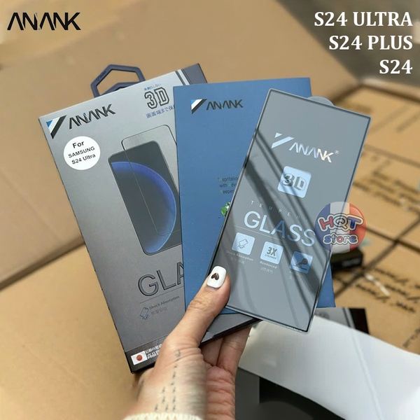 Kính cường lực trong ANANK Clear 3D Samsung S24 Ultra / S24 Plus / S24