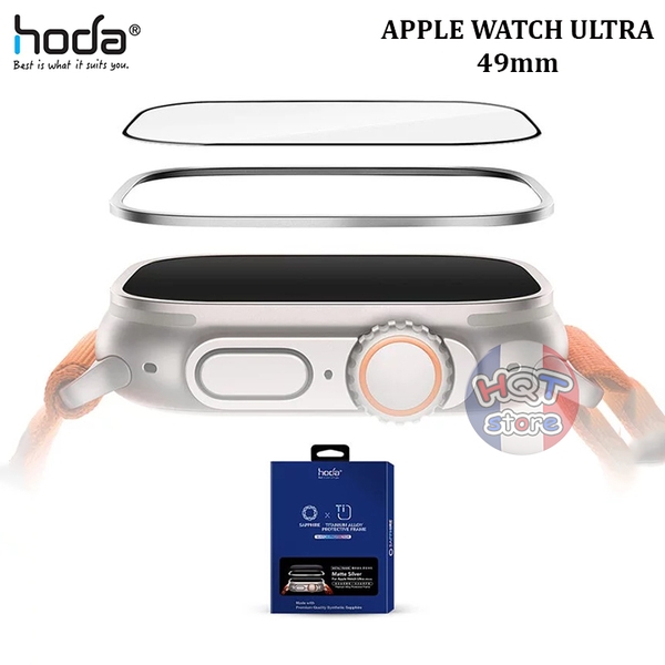 Kính cường lực viền bảo vệ HODA SAPPHIRE TITANIUM Apple Watch Ultra
