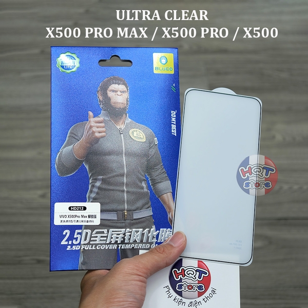 Kính trong BlueO Ultra Clear Vivo X500 Pro Max / X500 Pro / X500