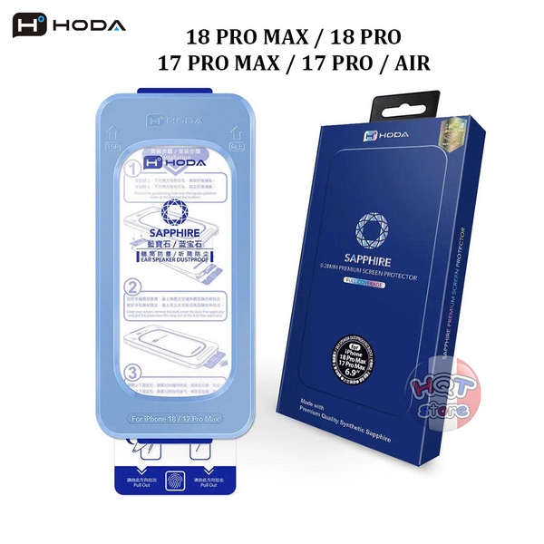 Kính trong HODA SAPPHIRE cho iPhone 18 Pro Max / 17 / Air