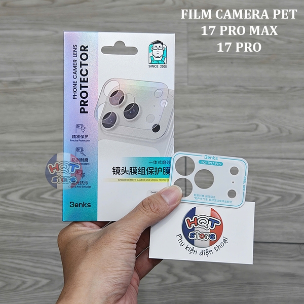 Miếng dán bảo vệ Camera Benks Integrated Matte iPhone 17 Pro Max 17Pro