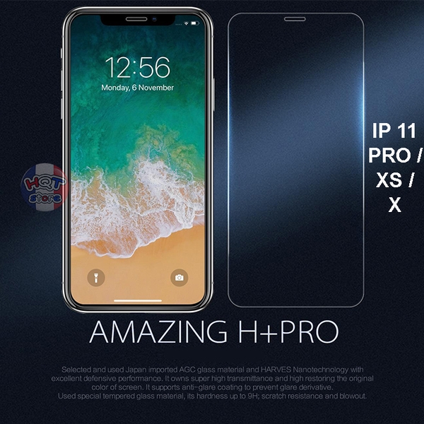 Kính cường lực Nillkin Amazing H+ Pro cho Iphone X Chính Hãng