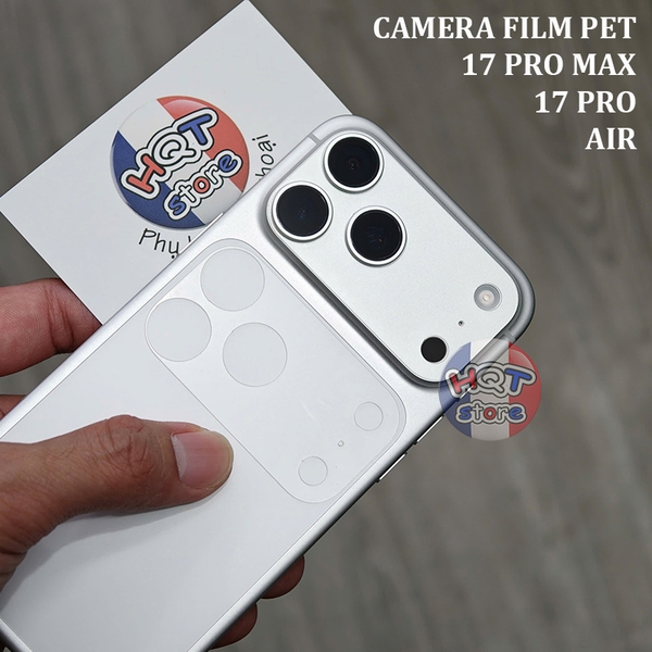 Miếng dán Film PET Nano bảo vệ Camera iPhone 17 Pro Max / 17 Pro / Air