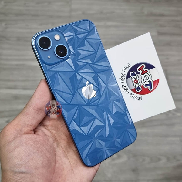 Miếng dán mặt lưng 3D vân kim cương Iphone 13 / 13 Mini