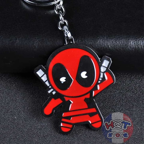 Móc khóa Deadpool chibi kim loại 5.5 cm