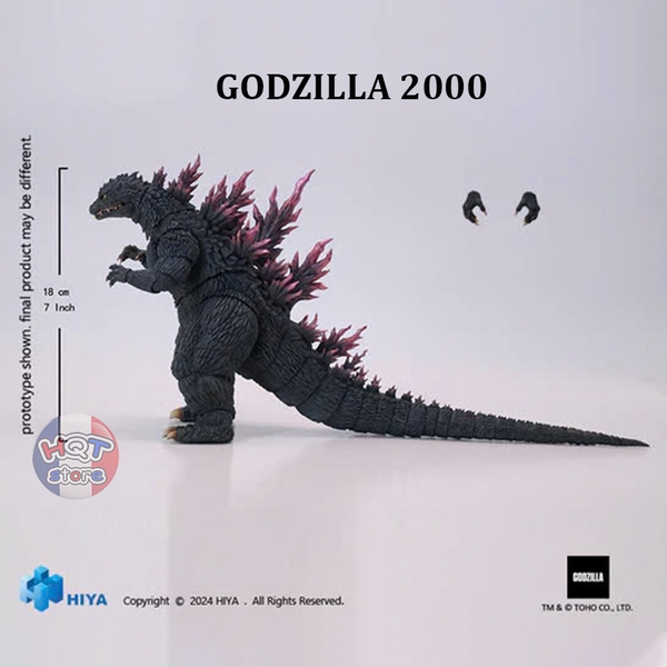 Mô hình Godzilla 2000 Action Figure HIYA Godzilla Millennium 1999