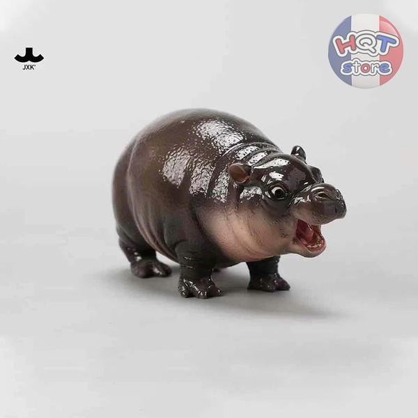 Mô hình Hà Mã Lùn Moo Deng hãng JXK Hippopotamus Resin