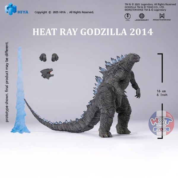 Mô hình Heat Ray Godzilla 2014 Translucent HIYA Exquisite Basic Action Figure 16cm