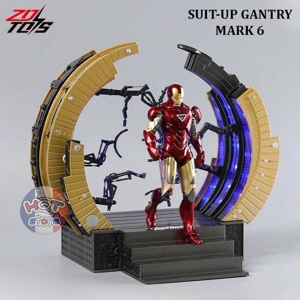 Mô hình iRon Man Mark 6 Suit-up Gantry ZD Toys tỉ lệ 1/10 (Mark VI)
