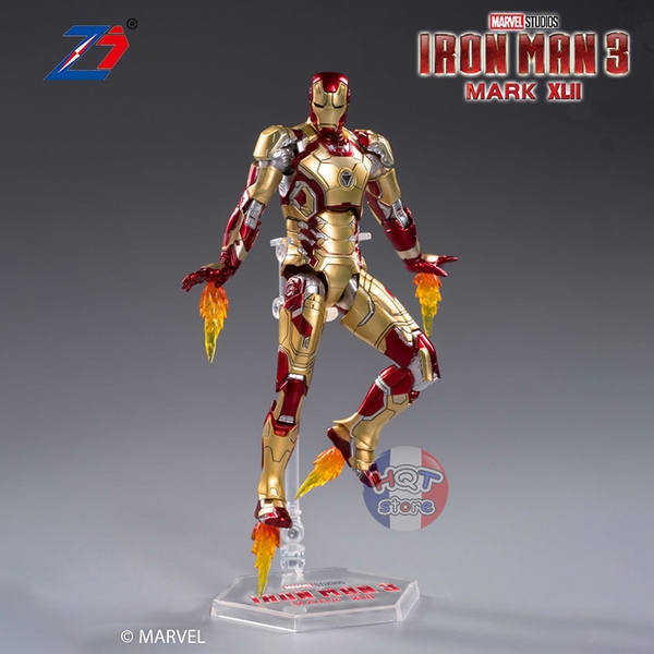 Mô hình iRon Man Mark XLII ZD Toys chính hãng tỉ lệ 1/10 (Mark 42)